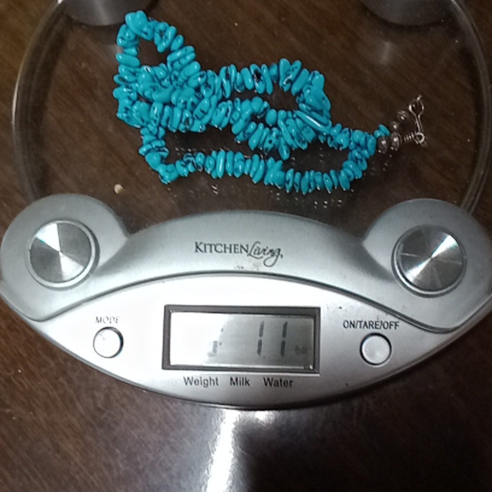 Turquoise Chip Necklace #A364 - Picture 10 of 10